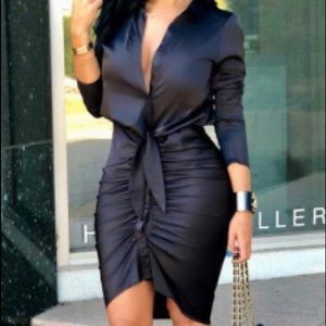 Sexy silky dress